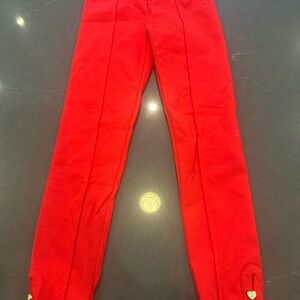 Janie and Jack Vibrant Red Kids Leggings